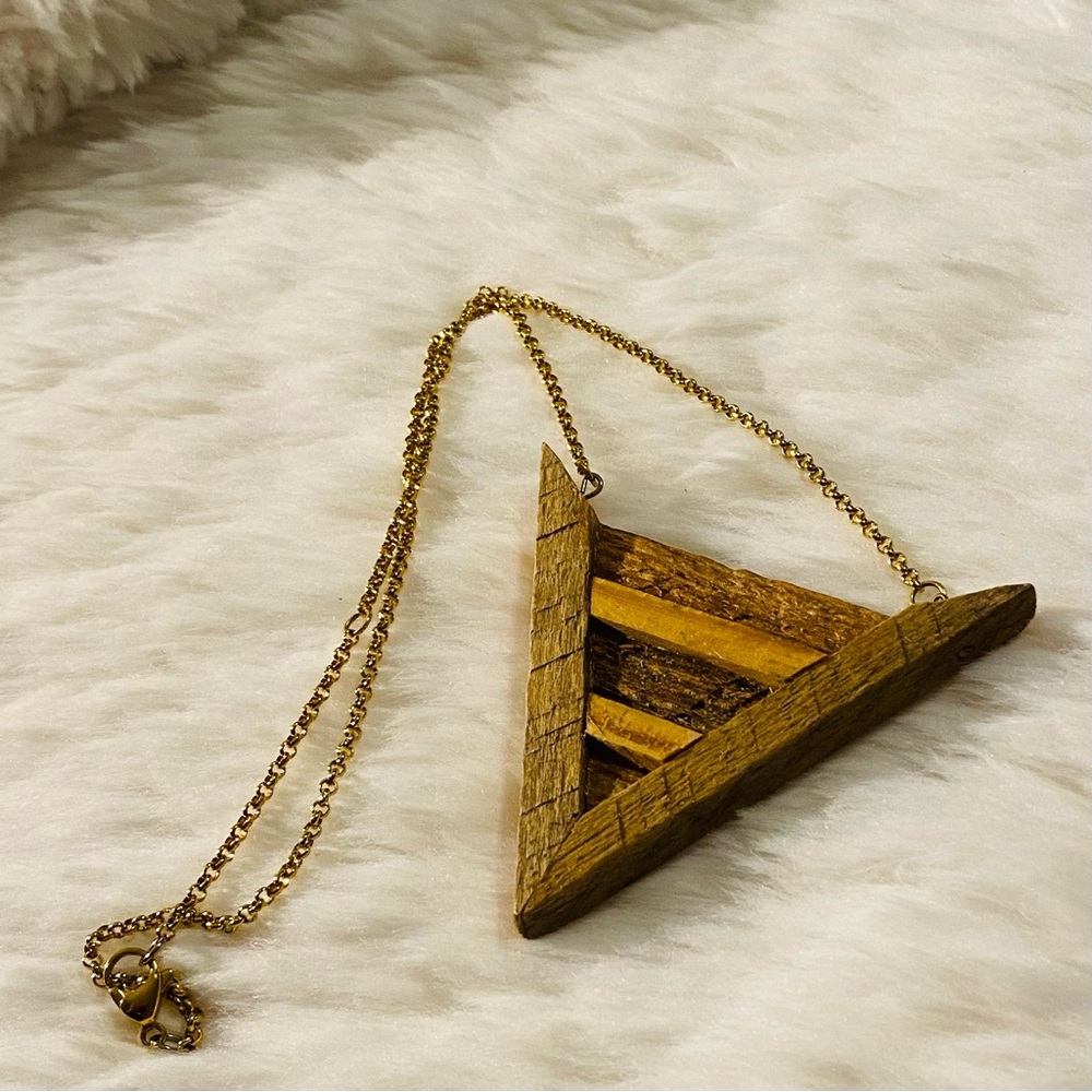 Reclaimed Wood Necklace